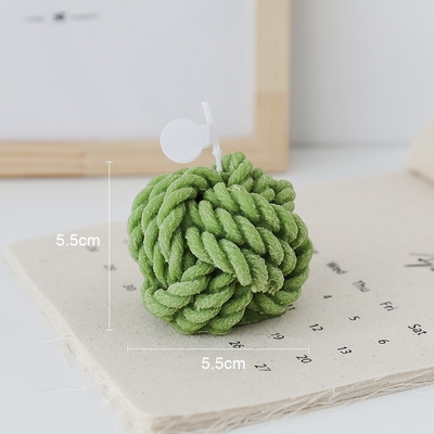 Spot Diy Handmade Aromatherapy Small Woolen Candle Yarn Ball Shaped Art Candles