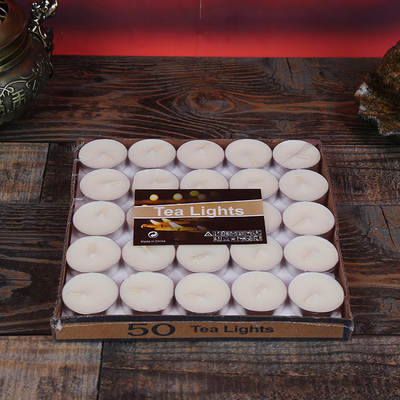 Aromatherapy Heart Shaped Smokeless Tealight Soy Wax Scented Candles 50 Pcs
