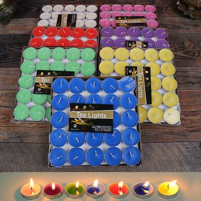 Aromatherapy Heart Shaped Smokeless Tealight Soy Wax Scented Candles 50 Pcs