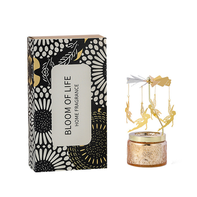 Home Aromatherapy Soy Wax Essential Oil Scented Candles Starry Sky Round Carousel