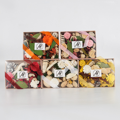 Dried Flower Cotton Colorful Private Label Fragrance Eternal Potpourri For Home Set Gift