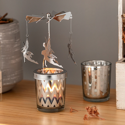 Glass Jar Scented Soy Candles Aromatherapy Private Label Geometry Merry Go Round