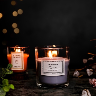 Aromatherapy Nordic Ins Fragrance Scented Soy Wax Clear Jar Candles With Gift Box