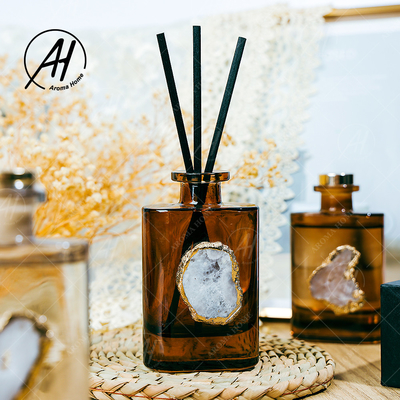 Scent Glass Bottle No Fire Fragrance Fireless Reed Diffuser For Home Decor