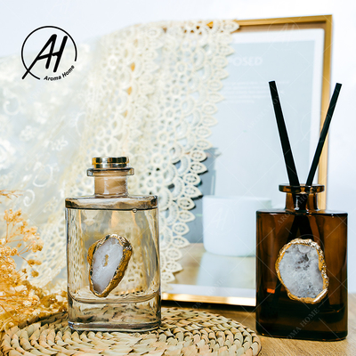 Scent Glass Bottle No Fire Fragrance Fireless Reed Diffuser For Home Decor