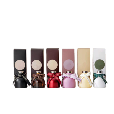 Household Chemicals Luxury Glass Fragrance Reed Diffuser With Rattan Sticks For Gift Set