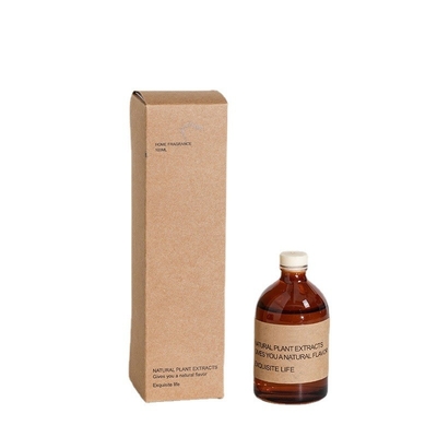 Aromatherapy Glass Bottle Brown Perfume 100ml Luxury Reed Diffuser