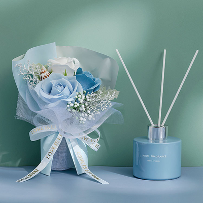 Essential Oil Scent Stick Flower Glass Bottle Deodorant Air Freshener Reed Diffuser