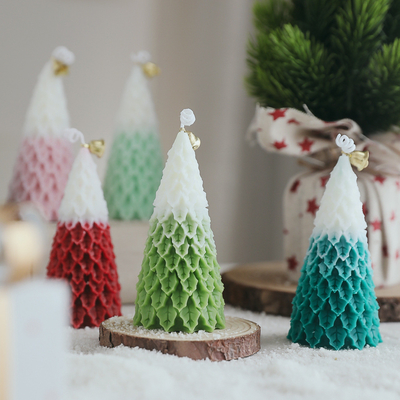 AROMA HOME Wholesale Luxury Christmas Tree Shape Novelty Soy Wax Scented Candle
