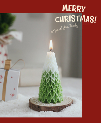 AROMA HOME Wholesale Luxury Christmas Tree Shape Novelty Soy Wax Scented Candle