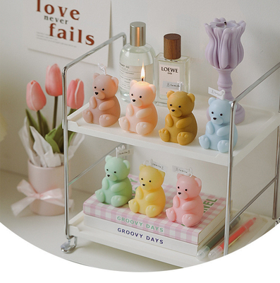 Birthday Handcraft Decoration Handmade Teddy Bear Shaped Candle Scented