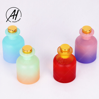Home Decor Fragrance Gradient Essence Oil Aroma Reed Diffuser With Box