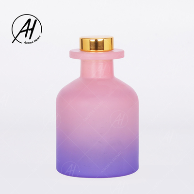 Home Decor Fragrance Gradient Essence Oil Aroma Reed Diffuser With Box