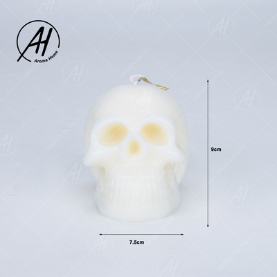 Halloween Scented Luxury Skull Shaped Craft Soy Wax Candle Decorative Gift