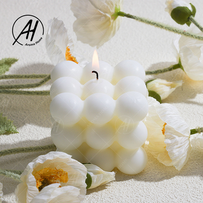 Aromatherapy Custom Vegan Scented Soy Wax Angle Candles Cube Shaped
