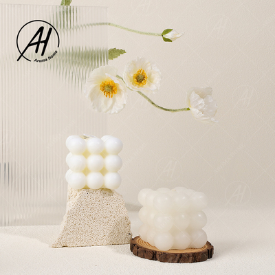 Aromatherapy Custom Vegan Scented Soy Wax Angle Candles Cube Shaped