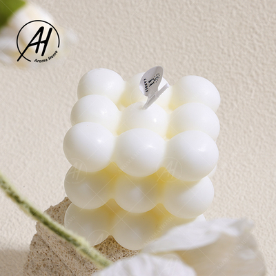 Aromatherapy Custom Vegan Scented Soy Wax Angle Candles Cube Shaped