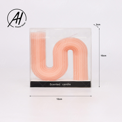 Unique Home S Shape Soybean Wax Scented Candle Horizontal Vertical