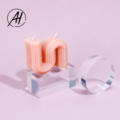 Unique Home S Shape Soybean Wax Scented Candle Horizontal Vertical