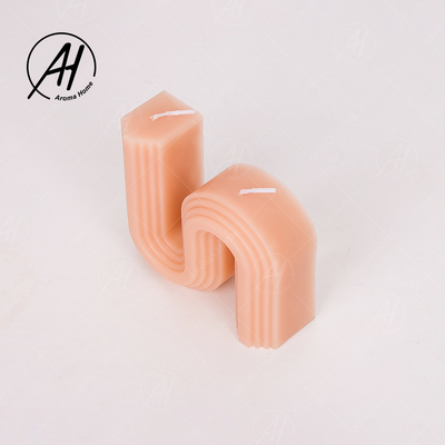 Unique Home S Shape Soybean Wax Scented Candle Horizontal Vertical