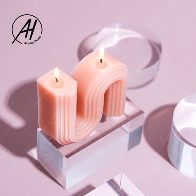 Unique Home S Shape Soybean Wax Scented Candle Horizontal Vertical