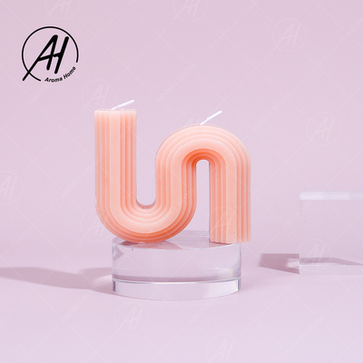 Unique Home S Shape Soybean Wax Scented Candle Horizontal Vertical