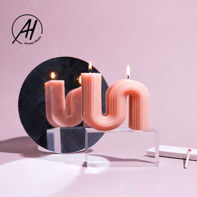 Unique Home S Shape Soybean Wax Scented Candle Horizontal Vertical