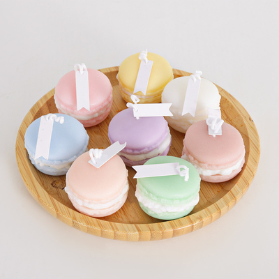 Safe Unique Macaron Handmade Scented Candles With Delicate Colors