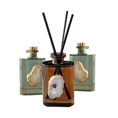 AROMA HOME Amber Crystal Essential Oil Reed Diffuser Sets 180ml For Bedroom