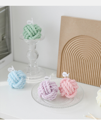 AROMA HOME Custom Woolen Ball Design Yarn Coarse Wool Ball Candle Aromatherapy