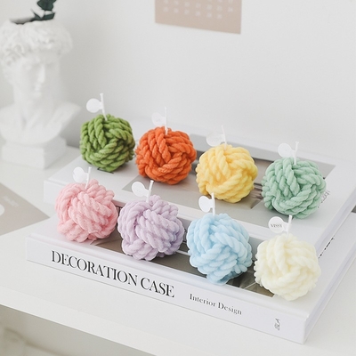 AROMA HOME Custom Woolen Ball Design Yarn Coarse Wool Ball Candle Aromatherapy