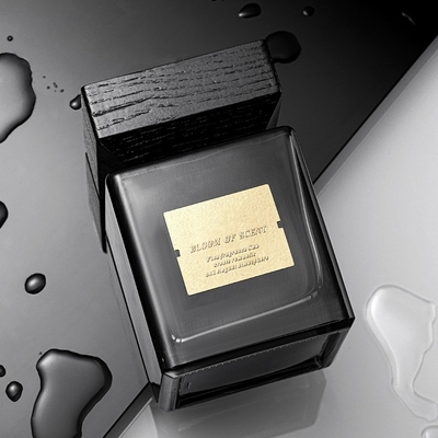 Square Luxury Black Glass Home Fragrance Reed Diffuser 500ml For Holiday
