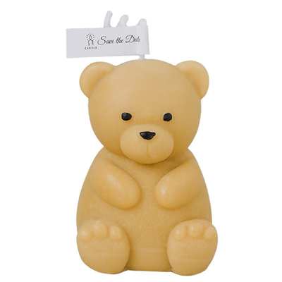 AROMA HOME DIY Cute Teddy Bear Shaped Scented Candle Customized
