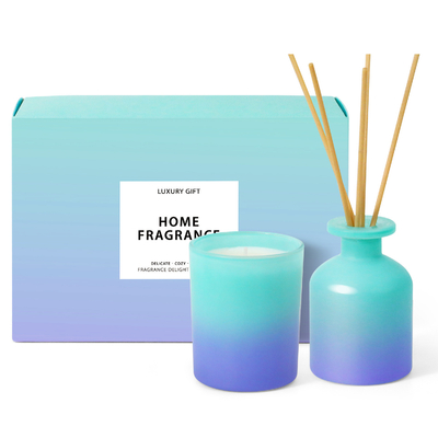 In Stock Handmade Custom Pink Gradient Color Decorative Scented Candle Gift Set