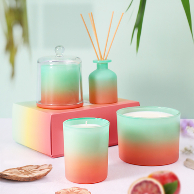 In Stock Handmade Custom Pink Gradient Color Decorative Scented Candle Gift Set