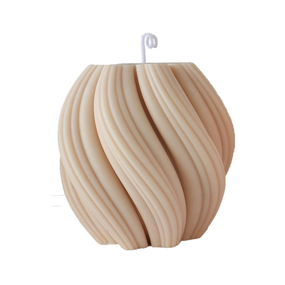 Aroma Home Unique Stock Vortex Shape Soybean Wax Scented Candle For Weddings Hotel