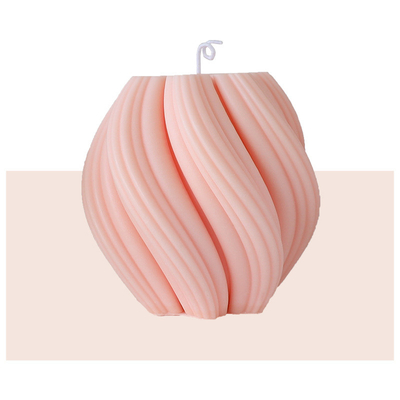 Aroma Home Unique Stock Vortex Shape Soybean Wax Scented Candle For Weddings Hotel