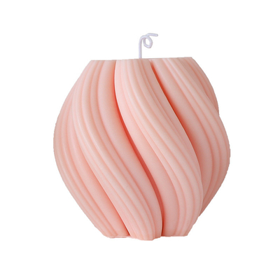 Aroma Home Unique Stock Vortex Shape Soybean Wax Scented Candle For Weddings Hotel