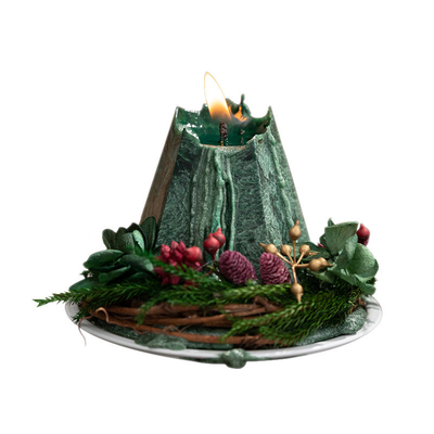 Custom Christmas Tree Shaped Aromatherapy Soy Wax Scented Art Candles For Christmas