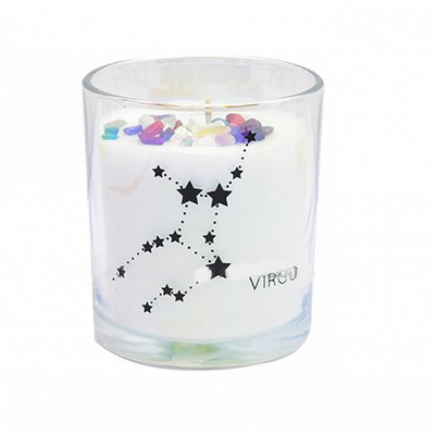 Wholesale Soy Wax Luxury Custom glass printing Scented candle jar