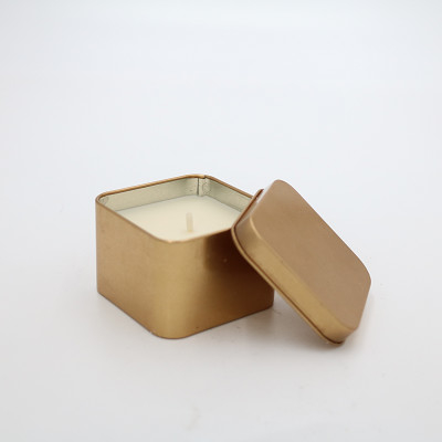 Personalised 5 Oz 14 Oz Square Metal Candle Science Tins For Travel