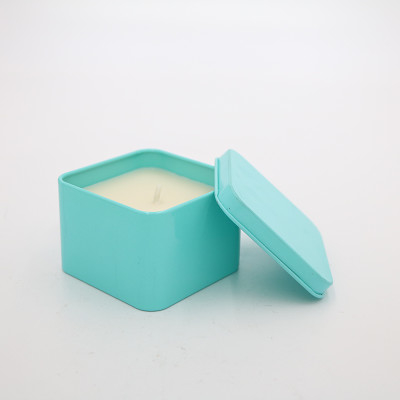 Personalised 5 Oz 14 Oz Square Metal Candle Science Tins For Travel