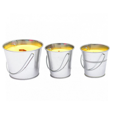 Hanging Anti Insect Tin Citronella Bucket Candles Paraffin For Travel