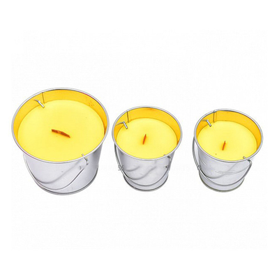 Hanging Anti Insect Tin Citronella Bucket Candles Paraffin For Travel
