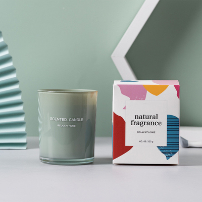 Aroma Home OEM Soy Wax Custom Glass Printing Scented Candle