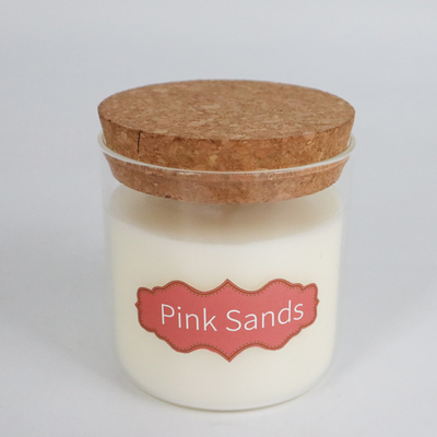 8oz Peppermint Eucalyptus Natural Wax Scented Candles With Cork Lid