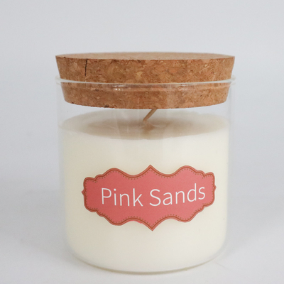 8oz Peppermint Eucalyptus Natural Wax Scented Candles With Cork Lid