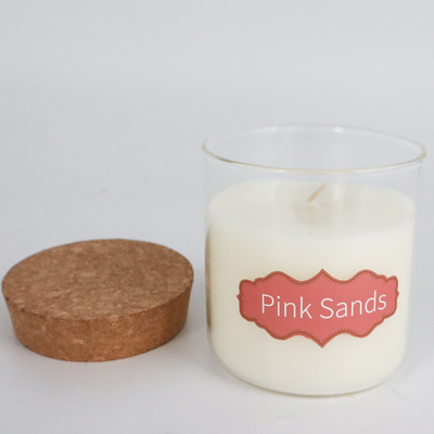 8oz Peppermint Eucalyptus Natural Wax Scented Candles With Cork Lid
