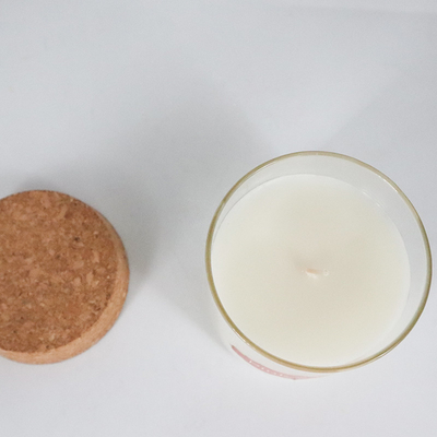 8oz Peppermint Eucalyptus Natural Wax Scented Candles With Cork Lid