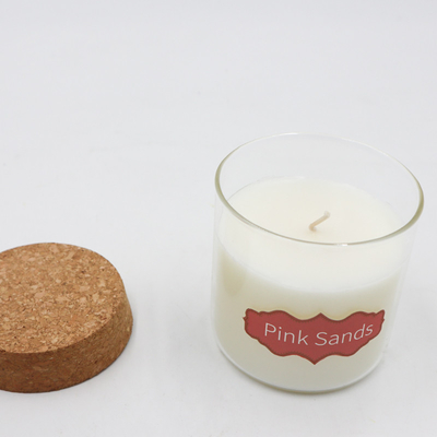 8oz Peppermint Eucalyptus Natural Wax Scented Candles With Cork Lid